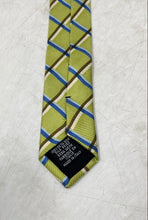Load image into Gallery viewer, Hugo Boss Mens Multicolor Plaid Silk Keeper Loop Adjustable Pointed Tie