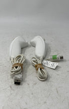 Load image into Gallery viewer, Nintendo Wii White Wired Controller Nunchuk Lot Of 2 Pieces Not Tested