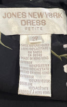 Load image into Gallery viewer, Jones New York Womens Black Floral Sleeveless Round Neck Shift Dress Size 2P