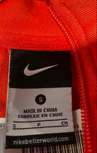 Load image into Gallery viewer, Nike Mens Red Long Sleeve Pockets Sports Full-Zip Track Jacket Size Small