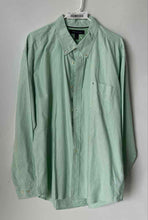 Load image into Gallery viewer, Tommy Hilfiger Mens Light Green White Long Sleeve Button-Up Shirt Size XL