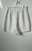 Load image into Gallery viewer, Zara Womens White High-Waist Button Front Casual Bermuda Shorts Size XS