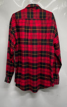Load image into Gallery viewer, Tommy Hilfiger Mens Red Black Plaid Long Sleeve Cotton Button-Up Shirt Size L