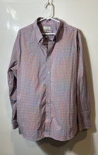 Load image into Gallery viewer, Lucky Brand Mens Multicolor Plaid Long Sleeve Slim Fit Dress Shirt Sz XL 17-17.5