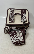 Load image into Gallery viewer, Steve Madden Womens Ivory Brown Inner Pockets Adjustable Strap Crossbody Bag