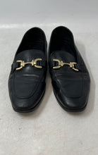 Load image into Gallery viewer, Zara Mens Black Leather Round Toe Low Top Slip-On Loafer Shoes Size 39