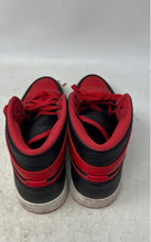 Load image into Gallery viewer, Nike Mens Air Jordan 1 Mid DQ8426-060 Black Red Lace-Up Sneaker Shoes Size 7.5