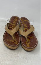 Load image into Gallery viewer, Sam Edelman Womens Romy Beige Slip-On Wedge Platform Sandals Size 8M