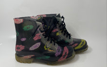Load image into Gallery viewer, Diviana Womens Almah Multicolor Round Toe Lace-Up Ankle Rain Boots Size 11