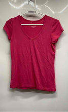 Load image into Gallery viewer, Tahari Womens Pink Short Sleeve Stretch V-Neck Pullover T-Shirt Size XS