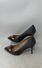 Load image into Gallery viewer, J. Crew Womens Elsie Gray Leather Pointed Toe Stiletto Pump Heels Size 9