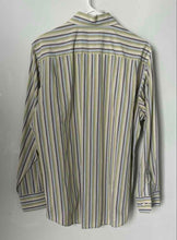 Load image into Gallery viewer, Banana Republic Mens Multicolor Striped Long Sleeve Dress Shirt Size S 14-14.5