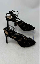 Load image into Gallery viewer, Banana Republic Womens Jene Black Ankle Wrap Strappy Sandals Size 6 1/2M