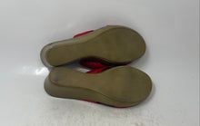 Load image into Gallery viewer, Italian Shoemakers Womens Kenny Red Wedge Heel Slip-On Slide Sandals Size 9