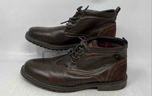 Load image into Gallery viewer, Bruno Marc Mens Philly 12 Brown Leather Lace-Up Ankle Boots Size 10.5