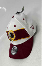 Load image into Gallery viewer, New Era Mens White Red 39Thirty Washington Redskins NFL Snapback Cap Sz M W/Tag