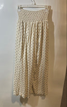 Load image into Gallery viewer, Altar'd State Womens Oatmeal Polka Dot Elastic Waist Wide-Leg Ankle Pants Size S