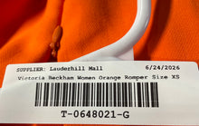 Load image into Gallery viewer, Victoria Beckham For Target Womens Orange Scalloped One-Piece Romper Size XS