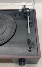 Load image into Gallery viewer, Model M49A Black Brown Multifunction Portable Turntable Record Player Not Tested