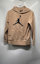 Load image into Gallery viewer, Air Jordan Kids Beige Long Sleeve Pockets Pullover Hoodie Size Medium