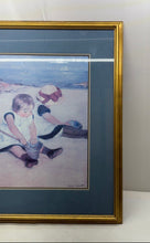 Load image into Gallery viewer, Children Playing On The Beach Painting Framed Portrait Art Print By Mary Cassatt