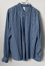 Load image into Gallery viewer, Brooks Brothers Mens Blue Gingham Cotton Long Sleeve Button-Up Shirt Size L