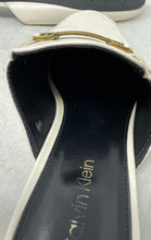 Load image into Gallery viewer, Calvin Klein Womens Sidoll White Leather Slip-On Mule Loafer Flats Size 9M