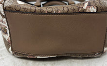 Load image into Gallery viewer, Guess Womens Brown Beige Signature Print Leather Detachable Strap Crossbody Bag
