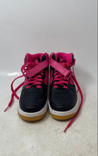 Load image into Gallery viewer, Nike Girls Air Force 1 Mid GS 518218-016 Black Vivid Pink Sneaker Shoes Sz 6.5Y