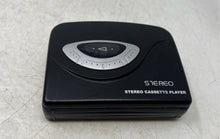 Load image into Gallery viewer, Black AM/FM Portable Stereo Cassette Player & Headphones Not Tested