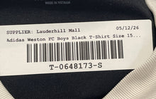Load image into Gallery viewer, Adidas Boys Black MLS Weston FC #5 Aeroready Pullover Jersey Size XL 15-16Y/176