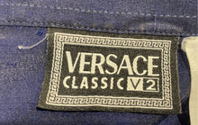 Load image into Gallery viewer, Authentic Versace Classic V2 Mens Dark Blue Long Sleeve Button-Up Shirt Size S