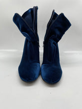 Load image into Gallery viewer, Aldo Womens Cassydie Dark Blue Side Zip Block Heel Ankle Boots No Size