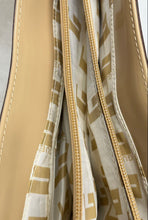 Load image into Gallery viewer, Guess Womens Beige Patent Faux Leather Inner Pocket Magnetic Shoulder Handbag