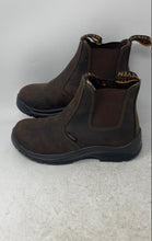 Load image into Gallery viewer, Seven Safety Mens Brown Leather Round Toe Pull-On Chelsea Boots Size EUR 38