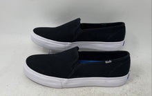 Load image into Gallery viewer, Keds Womens Double Decker WF63480 Black White Slip-On Sneakers Shoes Size 8
