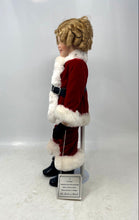 Load image into Gallery viewer, Danbury Mint Red Santa's Helper Shirley Temple Series Christmas Collectible Doll
