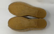 Load image into Gallery viewer, Authentic Tory Burch Womens Everly Brown Gray Espadrille Shoes 6.5M Damaged Worn