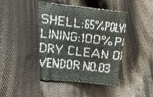 Load image into Gallery viewer, Vittorio St. Angelo Mens Black Pinstripe Long Sleeve Three-Button Blazer Sz 52R