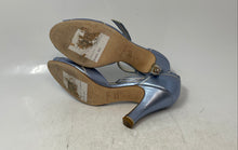 Load image into Gallery viewer, Anne Klein Womens Blue Peep Toe Heel T-Strap Sandals Size 7B
