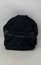 Load image into Gallery viewer, Tommy Hilfiger Womens Black Adjustable Shoulder Strap Pockets Quilted Backpack