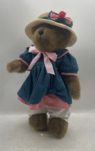 Load image into Gallery viewer, Russ Berrie Vintage Edition Collectible Bear Plush Toy In Denim Dress