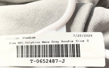 Load image into Gallery viewer, Nike Mens Gray Miami Dolphins Cotton Long Sleeve Pockets NFL Football Hoodie S