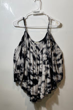 Load image into Gallery viewer, Forever 21 Womens Black White Tie-Dye Cold Shoulder Pullover Blouse Top Size L