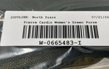 Load image into Gallery viewer, Pierre Cardin Womens Green Leather Detachable Strap Flap Over Top Handle Bag