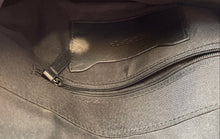 Load image into Gallery viewer, Topshop Womens Black Silver-Tone Rhinestone Chain Strap Flap Crossbody Bag