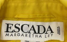 Load image into Gallery viewer, Authentic Escada Womens Yellow Long Sleeve One-Button Blazer Size EUR 44