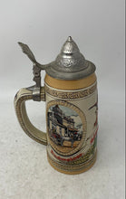 Load image into Gallery viewer, Ceramarte Anheuser-Busch Early Transportation Handmade Ceramic Lidded Beer Stein