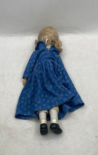 Load image into Gallery viewer, Blonde Hair Blue Dress Outfit Open Eyes Fashion Porcelain Doll