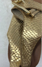 Load image into Gallery viewer, Michael Kors Womens Warren Gold-Tone Animal Print Platform Sandals Size 10M